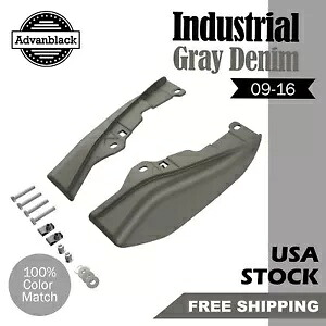 インダストリアルグレーデニムミッドフレームエアディフレクターハーレーダビッドソンツーリング09-16用 Industrial Gray Denim Mid-Frame Air Deflector For Harley Davidson Touring 09-16 【並行輸入品】