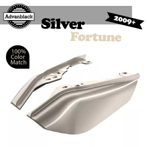 ミッドフレームエアディフレクターヒートシールドトリムカバーハーレー 2009+ シルバーフォーチュン用 Mid Frame Air Deflectors Heat Shield Trim Covers For Harley 2009+ SILVER FORTUNE 【並行輸入品】
