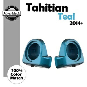 タヒチアン ティール 6.5 インチ スピーカー ポッド 下部フェアリング 14 歳以上のハーレー FLHR FLHXS FLTRX に適合 Tahitian Teal 6.5'' Speaker Pods Lower Fairings Fits 14+ Harley FLHR FLHXS FLTRX 【並行輸入品】