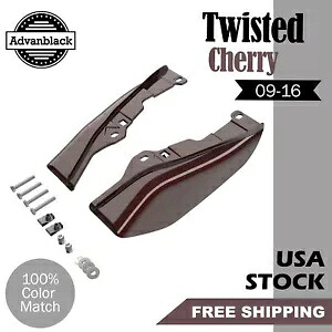 ツイスト チェリー ミッドフレーム エア ディフレクター 2009-2016 ハーレーダビッドソン ツーリング用 Twisted Cherry Mid-Frame Air Deflector For 2009-2016 Harley Davidson Touring 【並行輸入品】