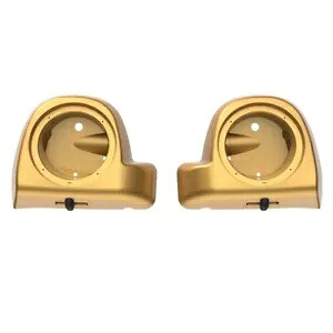 Black Hills ゴールド 6.5 インチ スピーカー ポッド 下部フェアリング 2014 年以降のハーレー ツーリングに適合 Black Hills Gold 6.5'' Speaker Pods Lower Fairings Fits 2014+ Harley Touring 【並行輸入品】
