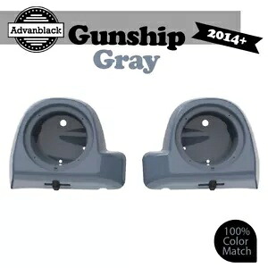 ガンシップ グレー 6.5 インチ スピーカー ポッド 下部フェアリング 14 歳以上のハーレー FLHR FLHXS FLTRX に適合 Gunship Gray 6.5'' Speaker Pods Lower Fairings Fits 14+ Harley FLHR FLHXS FLTRX 【並行輸入品】｜カスタムパーツ WORLD倉庫