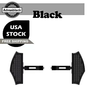 Advanblack ハーレーツーリング用ブラックヴェンジェンス後部乗客フロアボード Black Vengeance Rear Passenger Floorboards For Harley Tourings by Advanblack 【並行輸入品】
