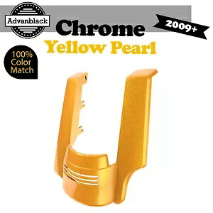 2 in 1 ストレッチ リアフェンダー エクステンション クローム イエロー パール ハーレー ツーリング用 2 into 1 Stretched Rear Fender Extension CHROME YELLOW PEARL For Harley Touring 【並行輸入品】