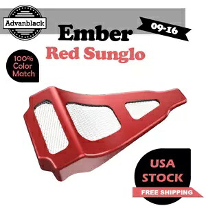 Advanblack エンバーレッド Sunglo チンスポイラー 09-16 空冷ハーレーツーリング用 Advanblack Ember Red Sunglo Chin Spoiler For 09-16 Air-Cooled Harley Touring 【並行輸入品】｜カスタムパーツ WORLD倉庫 75,625円