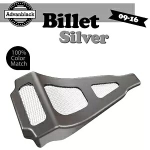 空冷ハーレーツーリング 09-16 ビレットシルバー Advanblack チンスポイラーに適合 Fits Air-Cooled Harley Touring 09-16 BILLET SILVER Advanblack Chin Spoiler 【並行輸入品】