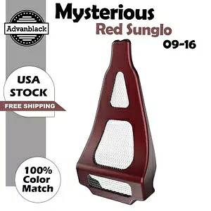 ミステリアスレッド Sunglo チンスポイラー 09-16 空冷ハーレーダビッドソンツーリング用 Mysterious Red Sunglo Chin Spoiler for 09-16 Air-Cooled Harley Davidson Touring 【並行輸入品】
