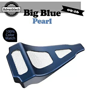Advanblack ビッグ ブルー パール チン スポイラー 09-16 空冷ハーレー ツーリングに適合 Advanblack Big Blue Pearl Chin Spoiler Fits 09-16 Air-Cooled Harley Touring 【並行輸入品】