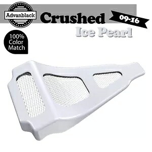 空冷ハーレーツーリング 09-16 CRUSHED ICE PEARL Advanblack チンスポイラーに適合。 Fits Air-Cooled Harley Touring 09-16 CRUSHED ICE PEARL Advanblack Chin Spoiler 【並行輸入品】