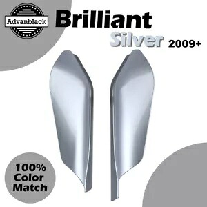 ブリリアントシルバー ミッドフレーム エアディフレクター ヒートシールド ハーレー 2009+ に適合 Brilliant Silver Mid Frame Air Deflector Heat Shield Fits Harley 2009+ 【並行輸入品】