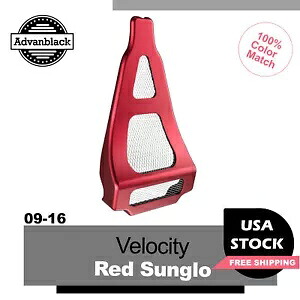 Advanblack Velocity レッド Sunglo チン スポイラー 09-16 空冷ハーレー ツーリングに適合 Advanblack Velocity Red Sunglo Chin Spoiler Fits 09-16 Air-Cooled Harley Touring 【並行輸入品】