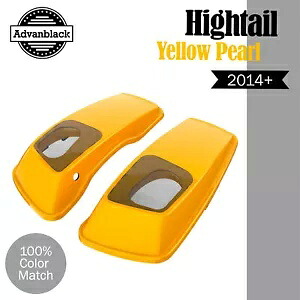 6x9インチサドルバッグスピーカー蓋オーディオカバーフィットハーレーツーリングハイテールイエローパール 6x9" Saddlebag Speaker Lids Audio Cover Fit Harley Touring HIGHTAIL YELLOW PEARL 【並行輸入品】|カスタムパーツ WORLD倉庫