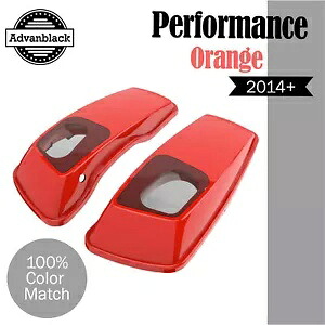 6x9インチ サドルバッグ スピーカー蓋 オーディオカバー ハーレーツーリングに適合 パフォーマンスオレンジ 6x9" Saddlebag Speaker Lids Audio Cover Fits Harley Touring PERFORMANCE ORANGE 【並行輸入品】｜カスタムパーツ WORLD倉庫 76,835円