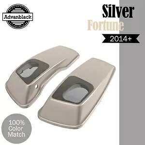6x9インチ サドルバッグ スピーカー蓋 オーディオカバー ハーレー ツーリング 2014+ シルバーフォーチュンに適合 6x9" Saddlebag Speaker Lids Audio Cover Fits Harley Touring 2014+ SILVER FORTUNE 【並行輸入品】|カスタムパーツ WORLD倉庫