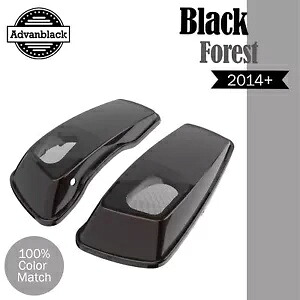 6x9インチ サドルバッグ スピーカー蓋 オーディオカバー ハーレーツーリング 2014+ ブラックフォレストに適合 6x9" Saddlebag Speaker Lids Audio Cover Fits Harley Touring 2014+ BLACK FOREST 【並行輸入品】|カスタムパーツ WORLD倉庫