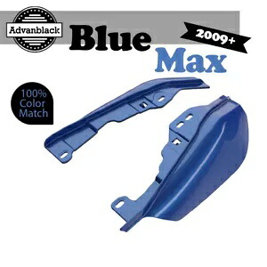 ミッドフレームエアディフレクターヒートシールドトリムカバーハーレーツーリング09+ブルーマックス用 Mid Frame Air Deflectors Heat Shield Trim Covers For Harley Touring 09+ BLUE MAX 【並行輸入品】
