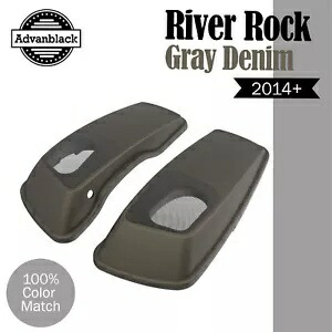 Advanblack リバー ロック グレー デニム 6x9 サドルバッグ スピーカー蓋カバー 14+ ハーレー用 Advanblack River Rock Gray Denim 6x9 Saddlebag Speaker Lids Cover For 14+ Harley 【並行輸入品】 76,835円