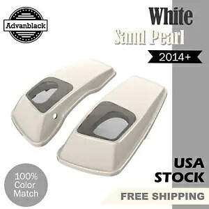 ホワイトサンドパール 6x9インチ サドルバッグスピーカー蓋 オーディオカバー ハーレーツーリング14+用 White Sand Pearl 6x9" Saddlebag Speaker Lids Audio Cover For Harley Touring 14+ 【並行輸入品】|カスタムパーツ WORLD倉庫