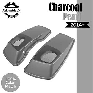 Advanblack チャコール パール 6x9 インチ サドルバッグ スピーカー蓋 ハーレー ツーリング 2014+ に適合 Advanblack Charcoal Pearl 6x9" Saddlebag Speaker Lids Fits Harley Touring 2014+ 【並行輸入品】｜カスタムパーツ WORLD倉庫