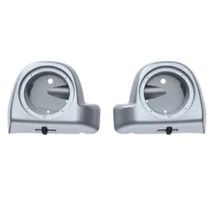 ブリリアントシルバー 6.5 インチ スピーカー ポッド 下部フェアリング 2014 年以降のハーレー ツーリングに適合 Brilliant Silver 6.5'' Speaker Pods Lower Fairings Fits 2014+ Harley Touring 【並行輸入品】|カスタムパーツ WORLD倉庫