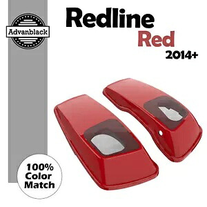 Redline レッド 6 &times; 9 インチサドルバッグスピーカー蓋オーディオカバーハーレーツーリング 2014+ Redline Red 6x9 inch Saddlebag Speaker Lids Audio Cover For Harley Touring 2014+ 【並行輸入品】｜カスタムパーツ WORLD倉庫