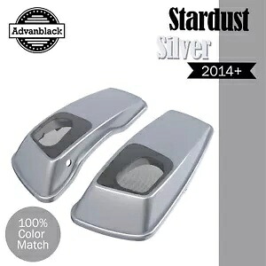 6x9インチ サドルバッグ スピーカー蓋 オーディオカバー ハーレー ツーリング 2014+ スターダストシルバーに適合 6x9" Saddlebag Speaker Lids Audio Cover Fit Harley Touring 2014+ STARDUST SILVER 【並行輸入品】｜カスタムパーツ WORLD倉庫