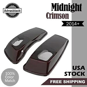 ミッドナイトクリムゾン 6x9 インチサドルバッグスピーカー蓋はハーレーストリートロードグライド 14 以降に適合 Midnight Crimson 6x9" Saddlebag Speaker Lids Fits Harley Street Road Glide 14+ 【並行輸入品】|カスタムパーツ WORLD倉庫