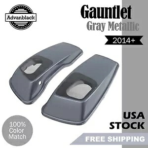ガントレット グレー メタリック 6x9" サドルバッグ スピーカー蓋 オーディオ カバー 2014+ ハーレー用 Gauntlet Gray Metallic 6x9" Saddlebag Speaker Lids Audio Cover For 2014+ Harley 【並行輸入品】｜カスタムパーツ WORLD倉庫