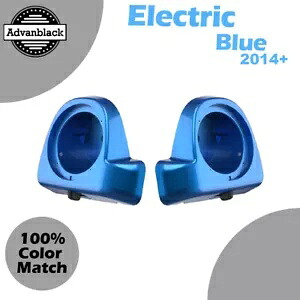 エレクトリックブルー 6.5 インチ スピーカーポッド 下部フェアリング 14 年以上のハーレー FLHR FLHXS FLTRX に適合 Electric Blue 6.5'' Speaker Pods Lower Fairings Fits 14+ Harley FLHR FLHXS FLTRX 【並行輸入品】