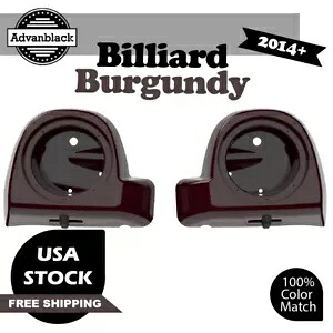 Billard バーガンディ 6.5 インチ スピーカー ポッド 下部フェアリング 2014 年以降のハーレー ツーリングに適合 Billard Burgundy 6.5'' Speaker Pods Lower Fairings Fits 2014+ Harley Touring 【並行輸入品】
