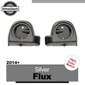シルバー Flux 6.5 インチ スピーカー ポッド 下部フェアリング 2014 年以降のハーレー ツーリングに適合 Silver Flux 6.5'' Speaker Pods Lower Fairings Fits 2014+ Harley Touring 【並行輸入品】|カスタムパーツ WORLD倉庫