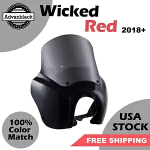 ウィキッドレッド T スポーツフェアリングは 18 歳以上のハーレーストリートボブ & ローライダー/ S FXLR に適合します Wicked Red T-Sport Fairing Fits 18+ Harley Street Bob & Low Rider/ S FXLR 【並行輸入品】