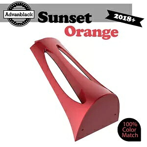サンセットオレンジ ABS プラスチックチンスポイラー M8 ハーレーロワーライダーストリートボブに適合 SUNSET ORANGE ABS Plastic Chin Spoiler Fits M8 Harley Lower Rider Street Bob 【並行輸入品】