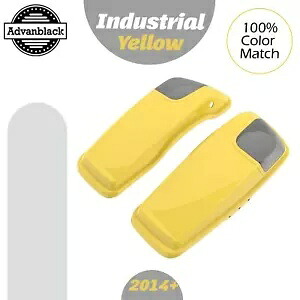 インダストリアルイエロー 5x7 インチサドルバッグスピーカー蓋オーディオカバー 2014 年以降のハーレーに適合 Industrial Yellow 5x7 inch Saddlebag Speaker Lids Audio Cover Fits 2014+ Harley 【並行輸入品】