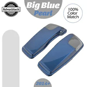 ビッグブルーパール 5x7 インチサドルバッグスピーカー蓋オーディオカバー 2014 年以降のハーレーに適合 Big Blue Pearl 5x7 inch Saddlebag Speaker Lids Audio Cover Fits 2014+ Harley 【並行輸入品】