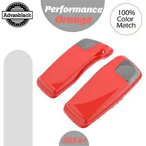 パフォーマンスオレンジ 5x7 インチサドルバッグスピーカー蓋オーディオカバー 2014 年以降のハーレーに適合 Performance Orange 5x7 inch Saddlebag Speaker Lids Audio Cover Fits 2014+ Harley 【並行輸入品】