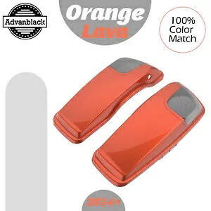 オレンジ Lava 5x7 インチ サドルバッグ スピーカー蓋 オーディオ カバー 2014 年以降のハーレーに適合 Orange Lava 5x7 inch Saddlebag Speaker Lids Audio Cover Fits 2014+ Harley 【並行輸入品】｜カスタムパーツ WORLD倉庫 79,860円