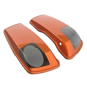 アンバー ウィスキー 5x7 インチ サドルバッグ スピーカー蓋 オーディオ カバー 2014 年以降のハーレーに適合 Amber Whiskey 5x7 inch Saddlebag Speaker Lids Audio Cover Fits 2014+ Harley 【並行輸入品】|カスタムパーツ WORLD倉庫