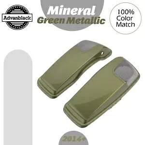 ミネラルグリーンメタリック 5x7 インチサドルバッグスピーカー蓋オーディオカバーハーレーに適合 Mineral Green Metallic 5x7 inch Saddlebag Speaker Lid Audio Cover Fits Harley 【並行輸入品】