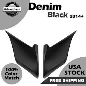 デニム ブラック ストレッチ エクステンド サイド カバー パネル 14+ ハーレーダビッドソン ツーリング用 Denim Black Stretched Extend Side Cover Panel For 14+ Harley Davidson Touring 【並行輸入品】
