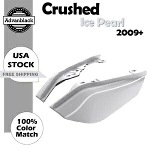 クラッシュアイスパール ミッドフレーム エアディフレクター ヒートシールド ハーレーツーリング 2009+用 Crushed Ice Pearl Mid Frame Air Deflector Heat Shield For Harley Touring 2009+ 【並行輸入品】