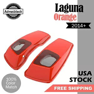 ラグナ オレンジ 6x9インチ サドルバッグ スピーカー蓋 オーディオカバー 2014年以降のハーレーツーリングに適合 Laguna Orange 6x9" Saddlebag Speaker Lids Audio Cover Fits 2014+ Harley Touring 【並行輸入品】｜カスタムパーツ WORLD倉庫その他