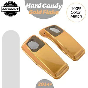 ハードキャンディーゴールドフレーク 6x9 インチサドルバッグスピーカー蓋オーディオカバーハーレー 14+ Hard Candy Gold Flake 6x9 inch Saddlebag Speaker Lids Audio Cover For Harley 14+ 【並行輸入品】｜カスタムパーツ WORLD倉庫