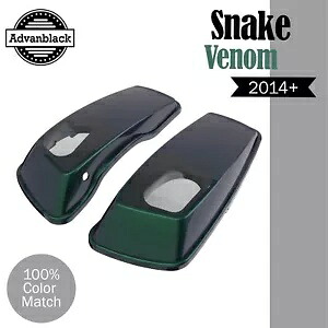 Advanblack Snake Venom 6x9インチ サドルバッグ スピーカー蓋 オーディオカバー ハーレー 2014+ に適合 Advanblack Snake Venom 6x9" Saddlebag Speaker Lids Audio Cover Fits Harley 2014+ 【並行輸入品】｜カスタムパーツ WORLD倉庫