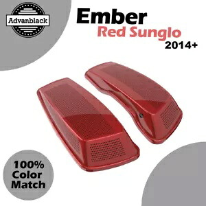 ハーレーツーリング FLHR FLHXS FLTRX 2014+ デュアル 6x9 スピーカー蓋 EMBER RED SUNGLO 用 For Harley Touring FLHR FLHXS FLTRX 2014+ Dual 6x9 Speaker Lids EMBER RED SUNGLO 【並行輸入品】｜カスタムパーツ WORLD倉庫