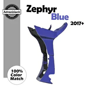 Advanblack ゼファー ブルー フェアリング スポイラー キット 2017 年以降のハーレー ロード グライドに適合 Advanblack Zephyr Blue Fairing Spoiler Kit Fits for 2017+ Harley Road Glide 【並行輸入品】