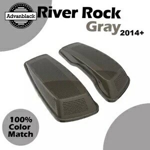 ハーレーツーリング FLHR FLHXS FLTRX 2014+ デュアル 6x9 スピーカー蓋 リバーロックグレー用 For Harley Touring FLHR FLHXS FLTRX 2014+ Dual 6x9 Speaker Lids RIVER ROCK GRAY 【並行輸入品】
