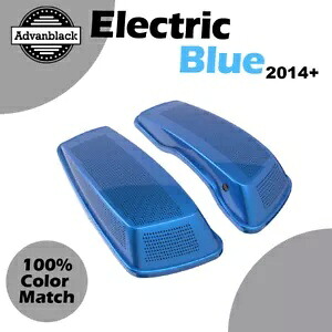 ハーレーツーリング FLHR FLHXS FLTRX 2014+ デュアル 6x9 スピーカー蓋 エレクトリックブルー用 For Harley Touring FLHR FLHXS FLTRX 2014+ Dual 6x9 Speaker Lids ELECTRIC BLUE 【並行輸入品】