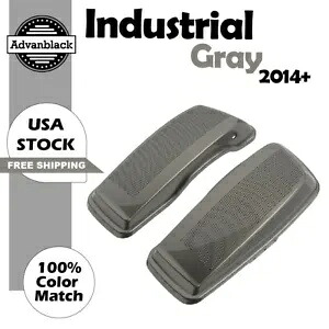 インダストリアルグレーデュアル6x9インチサドルバッグスピーカー蓋オーディオカバー14+ハーレー用 Industrial Gray Dual 6x9 inch Saddlebag Speaker Lids Audio Cover For 14+ Harley 【並行輸入品】｜カスタムパーツ WORLD倉庫