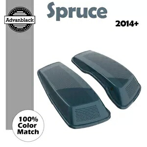 スプルース デュアル 6x9 インチ サドルバッグ スピーカー蓋 オーディオ カバー ハーレー 14+用 Spruce Dual 6x9 inch Saddlebag Speaker Lids Audio Cover For Harley 14+ 【並行輸入品】